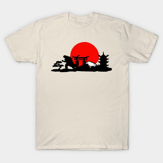 Gojira Sunset T-Shirt by Colonel JD McShiteBurger
